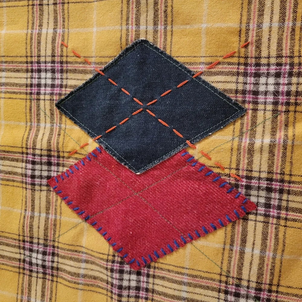 Gap Wool Plaid Patch Scarf - Picture 4 of 8